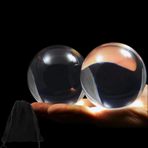 Vista 4 de DSJUGGLING XXXXS - Pelota de malabarismo de contacto de acrílico transparente de 1.772 in para principiantes y pelota de malabarismo transparente