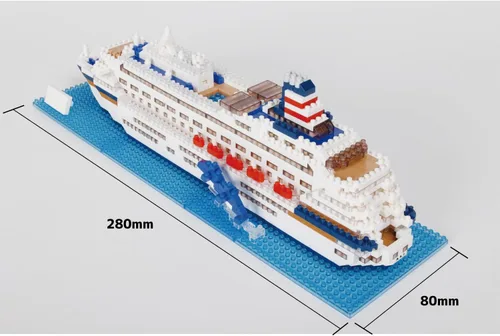 Vista 6 de nanoblock - mundialmente famoso - M.S. AsukaⅡ, kit de construcción de la serie Advanced Hobby