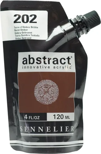Vista 35 de Sennelier Acrílico abstracto, 4.1 fl oz, satén, azul celeste