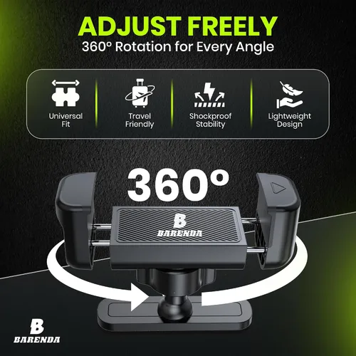 Vista 4 de Soporte magnético para teléfono para gimnasio con imán N52 y clip seguro, fuerte soporte magnético para teléfono para todos los teléfonos, se fija a