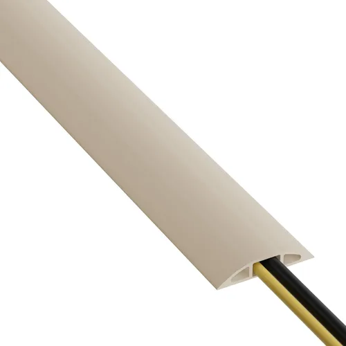 Vista 17 de D-Line – Funda para cable de piso de 6 pies, protector de cable, oculta cables de extensión, protege cables, evita riesgos de caídas, ocultador