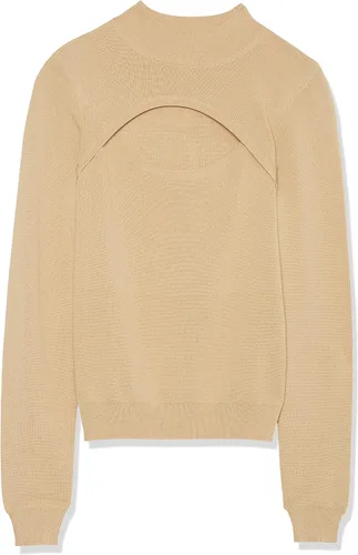 Vista 6 de The Drop Suéter con cuello alto falso de canalé Isaac para mujer
