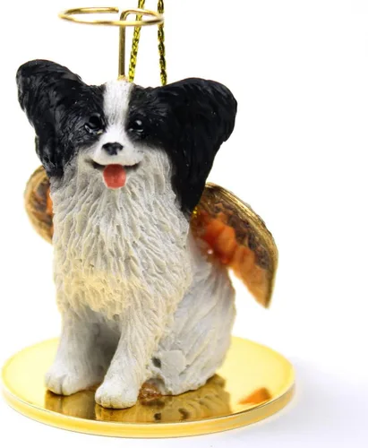 Vista 72 de Conversation Concepts Adorno navideño: Chihuahua, pelo largo 19-Dorado