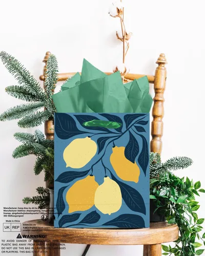 Vista 8 de qiqee Clash Flowers - Bolsas de regalo de papel con asas de papel de seda, 12 piezas de 2.4 x 4.7 x 6.3 pulgadas, tamaño pequeño