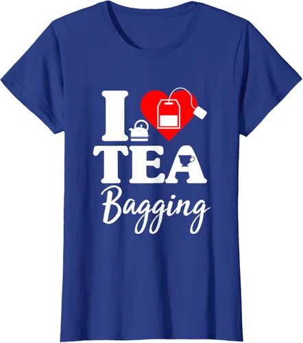Vista 6 de Camiseta con texto en inglés "I Love Tea Bagging", divertida camiseta para bebedores de té, Negro