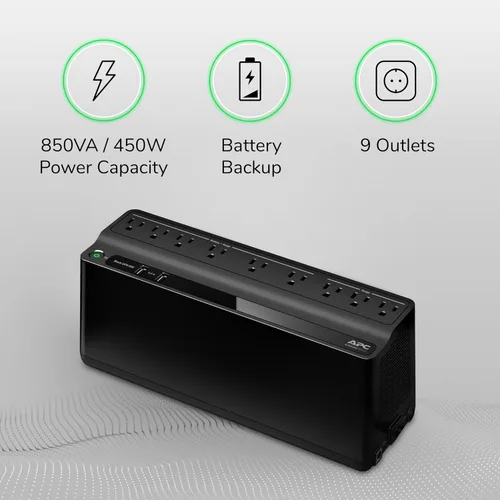 Vista 3 de APC BE850G2 UPS Respaldo de batería y protector de sobretensiones