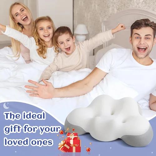 Vista 8 de Almohada cervical para cuello y hombro, almohada ergonómica para dormir lateral para soporte del cuello, almohadas de espuma viscoelástica