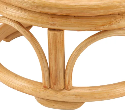 Vista 8 de Soporte para plantas de interior de ratán, 4 soportes de ratán de mimbre para patio (15.0 x 5.9 x 8.3 in)