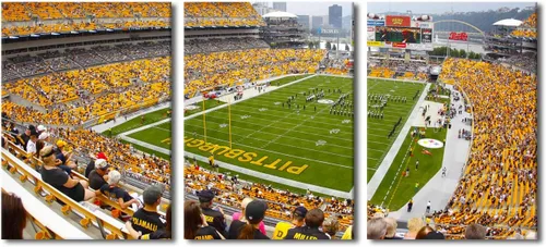 Vista 20 de TUMOVO MetLife Stadium - Decoración de pared de Nueva York, 3 piezas, lienzo, arte de pared para decoración del hogar, juegos de fútbol americano