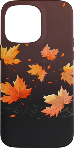 Vista 21 de Autumn Maple Leaves Swirling in The Wind Case for iPhone 17
