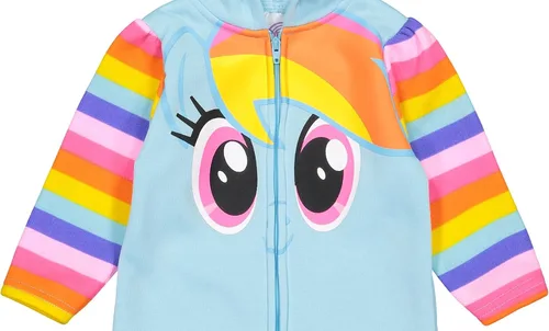 Vista 8 de My Little Pony Disfraz de Rainbow Dash para bebés y niñas con capucha para niños pequeños