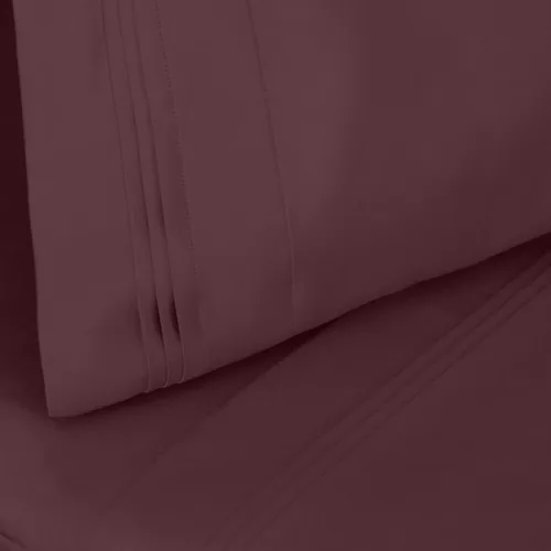 Vista 3 de Superior Juego de sábanas de algodón egipcio de 4 piezas, 1000 hilos, diseño moderno, sábanas sostenibles, básicos de lujo, sólidas, sábana bajera