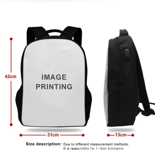 Vista 3 de Gengx Mochila escolar Messi para niños mochila de viaje con puerto de carga USB Estilo-4 talla única