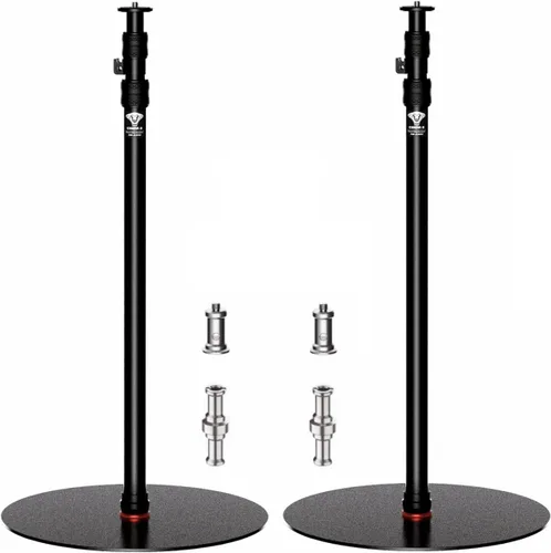Vista 11 de IFOOTAGE A200 Monopie con Base Redonda, Monopie de Vídeo de 22" para Escritorio, Monopie de Cámara de Aluminio con Base, Compatible con Cámara DSLR