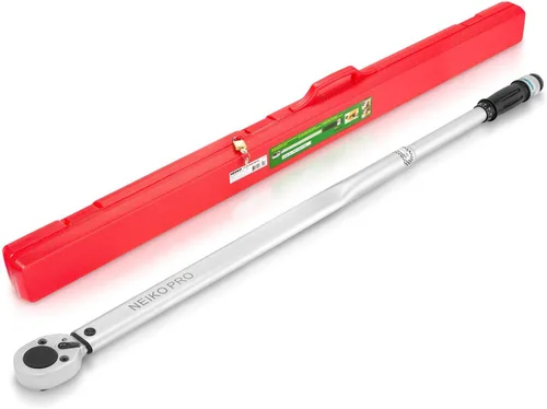 Vista 12 de Neiko PRO 03709B Llave dinamométrica de 1/2 pulgada, llave dinamométrica de clic ajustable de 25 pulgadas, fabricada con acero de cromo vanadio CrV