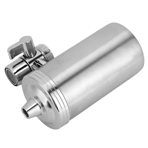 Vista 9 de UF - Filtro de agua para grifo de acero inoxidable, doble salida para fregadero de cocina, purificador de grifo con filtración de 7 etapas, núcleo