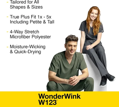 Vista 5 de WonderWink Women's Flat Front Cargo Scrub Pant