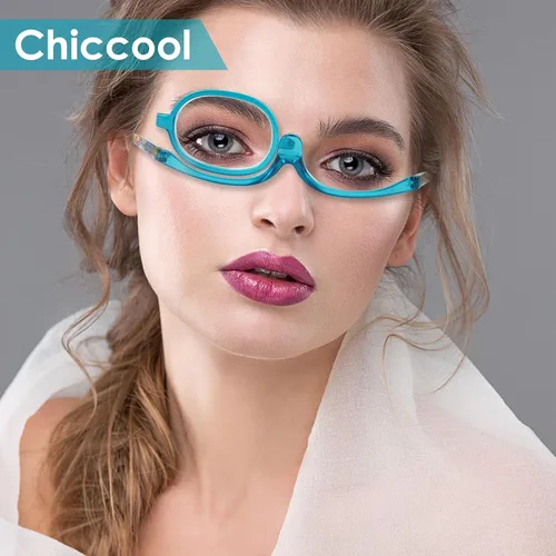 Vista 6 de 2 Pack Makeup Reading Glasses for Women Magnifying Flip Down Cosmetic Readers with Spring Hinge