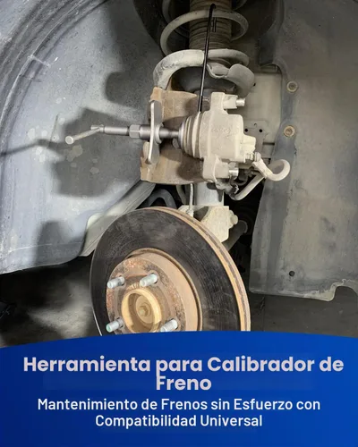 Vista 2 de ATPEAM Herramienta de compresión de pinza de freno 24pc Kit de compresor de pistón de pinza de freno Herramienta de ajuste de freno Negro