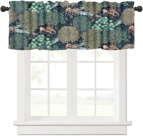 Vista 24 de William Morris - Cenefa de cocina, diseño retro de ladrones de fresas, estampado floral, para cocina, sala de estar, baño, cafetería, decoración