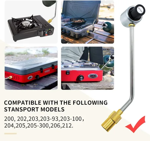 Vista 6 de Tubo regulador de propano de 1 libra para Stansport 189-100 Reemplazo del regulador de presión de gas LP Compatible con Camp Chef Everest 2X