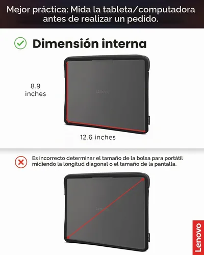 Vista 8 de Lenovo Funda básica para laptop de 11 pulgadas para notebook/tablet, compatible con MacBook Air/Pro, material de neopreno, forro polar suave