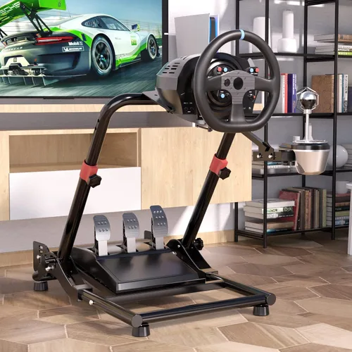 Vista 2 de DIWANGUS Racing Steering Wheel Stand Simulator Racing Stand Tilt-Adjustable Steering Wheel Stand for Logitech G25G27G29G920 ,Thrustmaster T300Rs