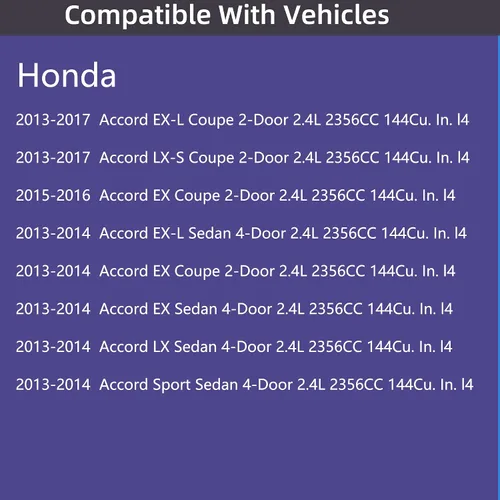Vista 2 de Juego de juntas de tapa de válvulas de motor para Honda Accord 2.4L K24, EX, EX-L, LX, LX-S, Coupé, Sedán, Sedán Deportivo, 2 puertas, 4 puertas