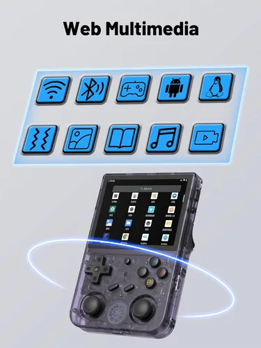 Vista 5 de Consola de juegos portátil retro RG353V, sistema operativo dual Android 11 y sistema Linux compatible con WiFi 5G Bluetooth 4.2, Moonlight
