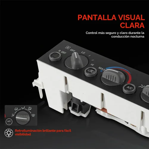 Vista 5 de A-Premium Módulo de Panel de Control de Clima de Calefacción/A/C con Desempañador de Ventana Trasera Compatible con Vehículos Chevy, Cadillac y GMC