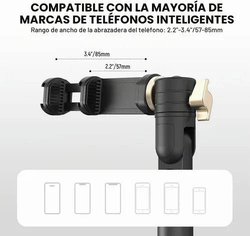 Vista 6 de NEEWER MT010 - Soporte de teléfono celular para escritorio, mesa de oficina ajustable, compatible con iPhone y Samsung para grabación de video