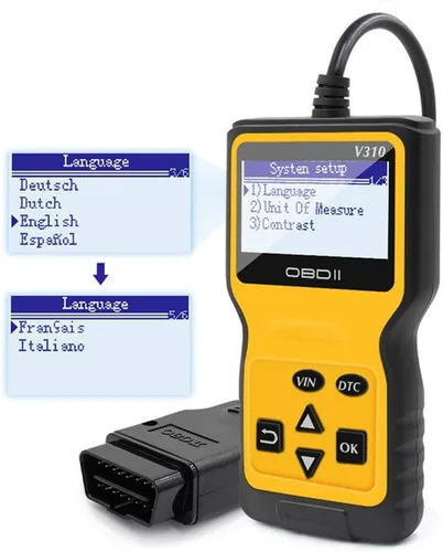 Vista 6 de Lector de Código de Coche y Herramienta de Reinicio Escáner para Coche OBD2, Herramienta de Diagnóstico, Lector de Código de Vehículo, Auto