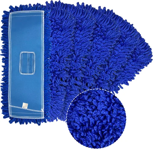 Vista 17 de KLEEN HANDLER Fregona de polvo de microfibra de 18 pulgadas, reemplazo de cabezal de fregona comercial grande lavable, barredora, suministros
