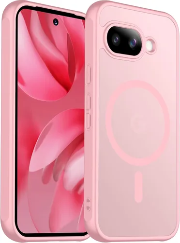 Vista 57 de SPIDERCASE Funda magnética para Google Pixel 9A, protección contra caídas de grado militar, delgada, translúcida, mate, a prueba de golpes