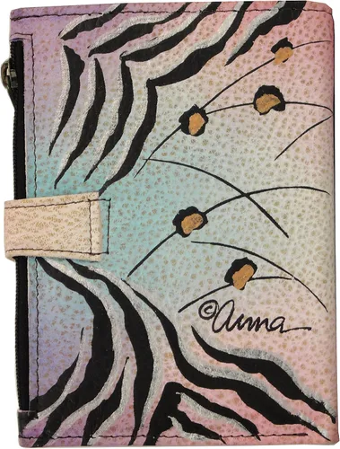 Vista 7 de Anna by Anuschka Cartera de mujer pintada a mano de cuero genuino para mujer