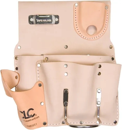 Vista 2 de Custom Leathercraft - DW-109 CLC K485R1 Bolsa de herramientas estándar para paneles de yeso, curtido en cromo resistente, 7 bolsillos, pequeña
