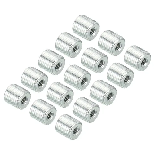 Vista 12 de PATIKIL Adaptadores de rosca M8x1mm a M6x1mm Manguito Reductor Tuerca Reductora, Paquete de 10 Tuerca de conversión de tornillo de 0.394 in