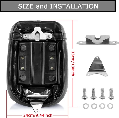 Vista 4 de PSLER Cojín para asiento trasero de pasajero para Shadow Aero VT750C 2004-2023 Reemplazo del asiento del pasajero trasero diseñado