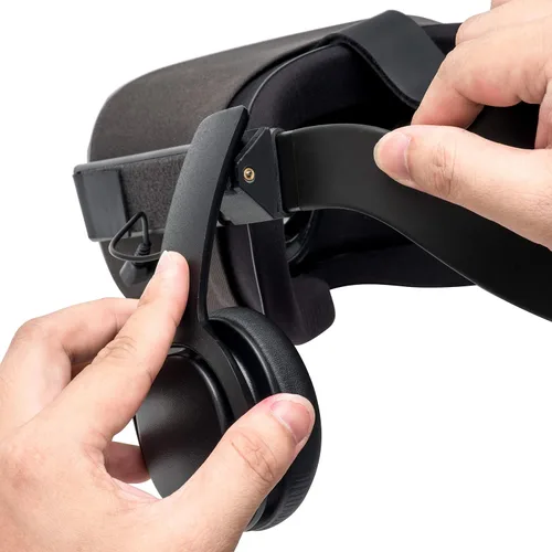 Vista 3 de VR Headphones for Oculus Quest 1 Gen Fully Immersive Improved Audio Experience with Deep Bass 3D 360 Degree Drivers - Clip On Design Easy to Install