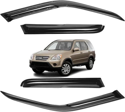 Vista 174 de Viseras para ventanas para Mazda 3 Sedán 4 puertas 2004 2005 2006 2007 2008 2009 estilo JDM Mugen, deflector de viento, protector solar y de lluvia
