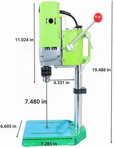 Vista 4 de Soporte de Taladro de Banco 710W Mini Taladro Eléctrico de Banco Máquina de Perforación Portabrocas 1-13mm