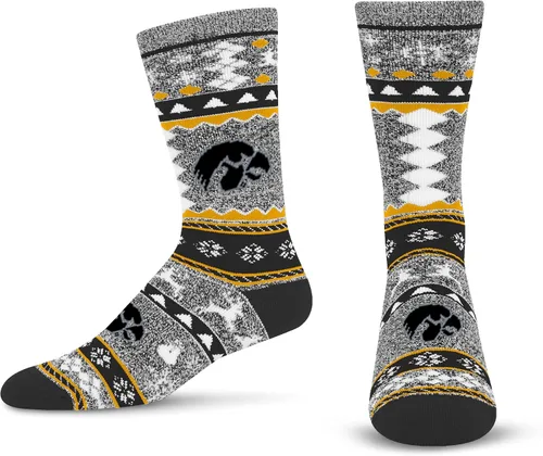 Vista 45 de For Bare Feet Ugly Holiday Sweater Crew Sock NCAA