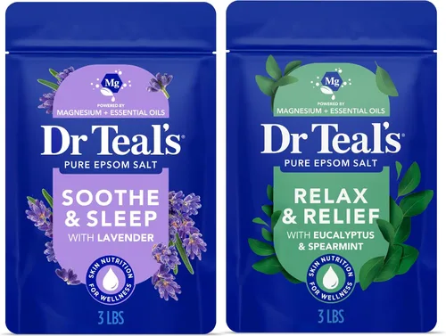 Vista 13 de Dr Teal's - Solución de baño de sal de Epsom, Calma y sueño, lavanda, 3 libras