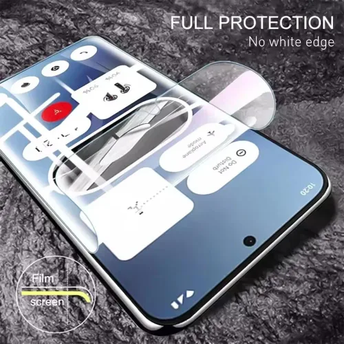 Vista 5 de 2 Pieces Hydrogel Protective Film for Nothing Phone (4 Years) (6.78 Inches) [Flexible Film] Soft TPU Screen Protectors [HD Clear]