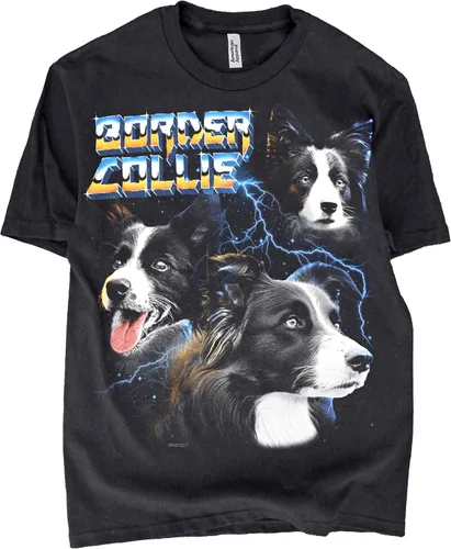 Vista 41 de Camiseta de Heavy Metal de los 80s con Animal en Negro - 100% Algodón - para Hombre y Mujer