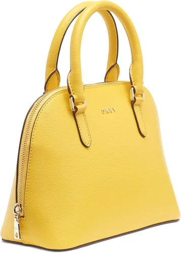 Vista 2 de DKNY Bryant Small Dome Cuero Satchel Crossbody - Sol Amarillo
