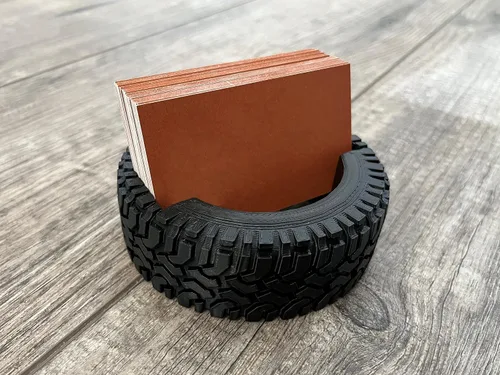 Vista 2 de Tarjetero original para neumáticos, soporte de exhibición de ruedas para encimera de escritorio