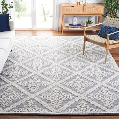 Vista 8 de SAFAVIEH Vermont Collection - Alfombra decorativa de 2 pies 3 pulgadas x 4 pies, color marfil, lana hecha a mano, ideal para zonas de alto tráfico