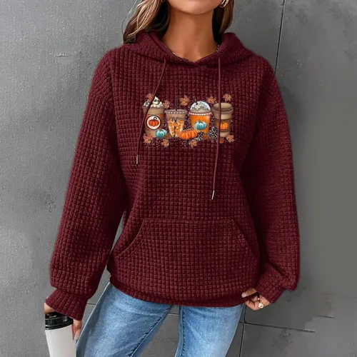 Vista 38 de SHAOBGE Sudaderas con capucha de gran tamaño para mujer, sudaderas con capucha para entrenamiento, suéteres casuales y cómodos trajes de moda