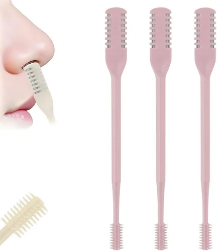 Vista 10 de Jiexily Cortador de Pelo Nasal 2 en 1 para Mujeres y Hombres, Nuevo 2025 Recortador de Nariz Giratorio 360° Herramienta Removedora, Cuchillo de Pelo